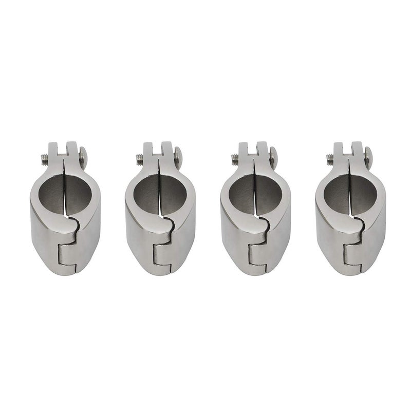 NovelBee 4pcs of 316 Stainless Steel Bimini Top Hinge Rail Mount 1" - Image 3